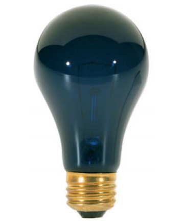 Satco S3920 Satco 75A/BL 75 Watt 120 Volt A19 Medium Base Incandescent Black Light Bulb