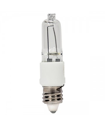 Satco S4488 60 Watt T3 Halogen Bulb Clear Mini Candelabra Base E11