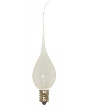 Satco S4520 Satco 5 Watt C7 Silicone Incandescent Light Bulb Candelabra base 120 Volts (2-Pack)