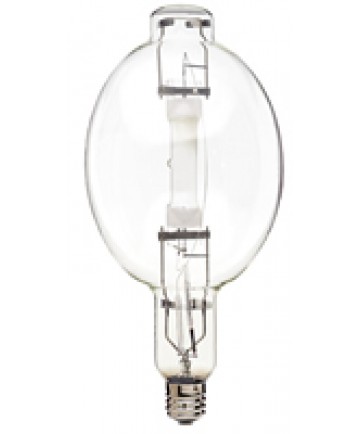 Satco S4283 Satco MS1000/BU 1000W BT56 E39 Mogul Base 4000K Clear Standard Start Metal Halide Light Bulb