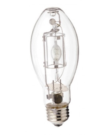 Satco S4234 Satco MS175/BU/MED/PS 175 Watt ED17 Medium Base Pulse Start Clear 4000K Metal Halide Light Bulb