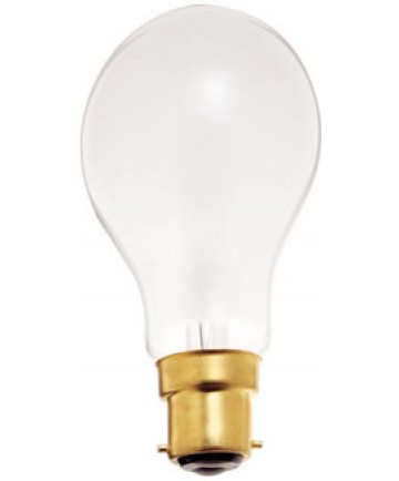 Satco S5040 Satco 40A19/F 230V 40 Watt 230 Volt A19 Euro Double Contact Base Frosted Light Bulb