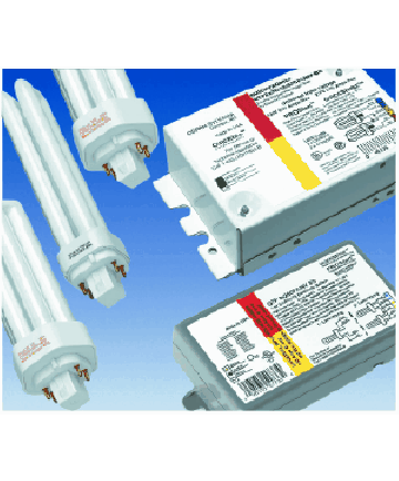 Satco S5225 Satco QTP1/2X13CF/UNV/TS 1/2 Lamp CF13 120/277V Electronic Universal Top Mount Plastic Case Compact Fluorescent Ballast (CFL)