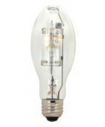 Satco S5863 Satco MP175/U/MED/PS 175 Watt ED17 E26 Medium Base M152/O ANSI 4200K Universal Burn Position 15,000 Hour Metal Halide Lamp