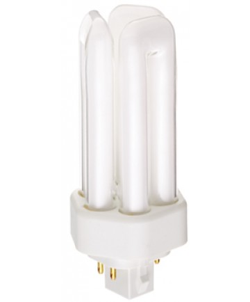 Satco S4370 Satco CF13DT/E/830 13 Watt 120 Volt T4 Triple Tube GX24Q-1 4 Pin Electronic Compact Fluorescent Lamp (CFL)