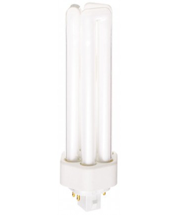 Satco S6754 Satco CF42DT/E/IN/830 42 Watt 120 Volt T4 Triple Tube GX24q-4 4 Pin Base Electronic 3000K Compact Fluorescent Light Bulb (CFL)