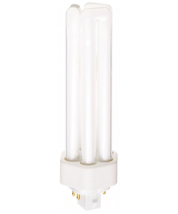 Satco S6753 Satco CF42DT/E/IN/827 42 Watt 120 Volt T4 Triple Tube GX24q-4 4 Pin Base Electronic 2700K Compact Fluorescent Light Bulb (CFL)