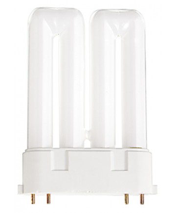 Satco S6774 Satco CF24DF/830 24 Watt T5 2G10 4 Pin Base Dulux F Compact Fluorescent Lamp