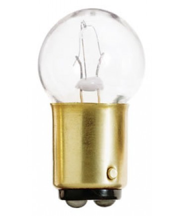 Satco S6950 Satco 9.32 Watt (0.69 Amp) 13.5 Volt G6 Single Contact Bayonet Base Clear Miniature Light Bulb