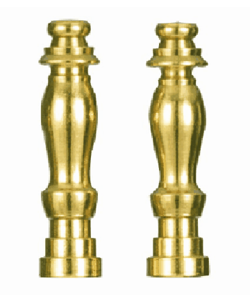 Satco S70/130 Satco S70-130 Two solid brass finials