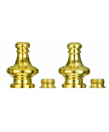 Satco S70/131 Satco S70-131 Two vacuum brass finish plastic pyramid knobs