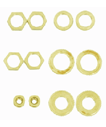 Satco S70/153 Satco S70-153 12 assorted brass locknuts