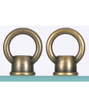 atco S70/256 Satco S70-256 Two antique brass finish female loops