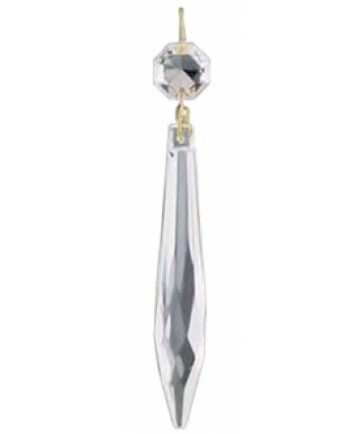 Satco S70/312 Satco S70-312 3 inch U-Drop Clear Crystal Prism