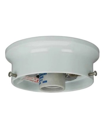 Satco S70/431 Satco S70-431 4 inch White Wired Fixture Holder