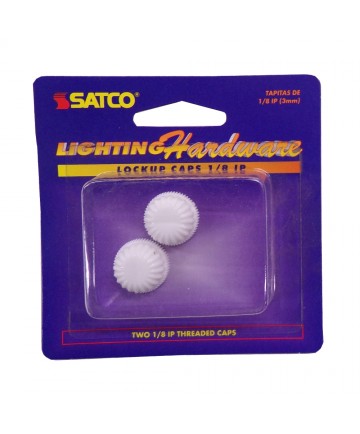 Satco S70/822 Satco S70-822 Two white plastic lock up caps