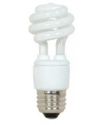 Satco S5504 Satco 9 Watt 120 Volt T2 Ultra Mini Spiral E26 Medium Base Energy Star Certified 2700K