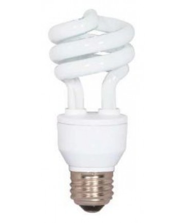 Satco S5519 Satco 15 Watt 120 Volt T2 Ultra Mini Spiral E26 Medium Base Energy Star Certified 2700K