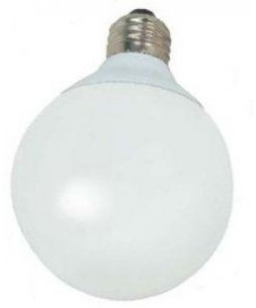 Satco S7306 Satco 15 Watt 120 Volt G30 E26 Medium Base 5000K 10,000 Hour Eco-Friendly Globe Compact Fluorescent Lamp (CFL)
