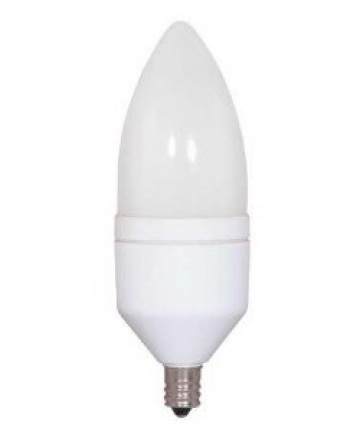 Satco S5581 Satco 5 Watt 120 Volt Torpedo E12 Candelabra Base 5000K 10,000 Hour Eco-Friendly Compact Fluorescent Lamp (CFL)