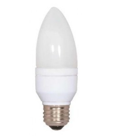 Satco S5582 Satco 5 Watt 120 Volt Torpedo E26 Medium Base 2700K 10,000 Hour Eco-Friendly Compact Fluorescent Light Bulb (CFL)