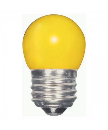 Satco S9166 1.2 Watts S11 LED Bulb Yellow Medium Base 120 Volts