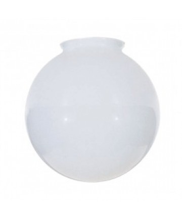 Satco 50/144 50-144 Satco 8-Inch Sprayed Glossy White Ball Globe