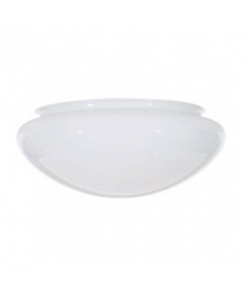 Satco 50/330 Satco 9-1/2" White Mushroom Glass Sprayed inside 7-7/8'' Fitter (opening)