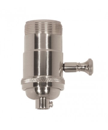 Satco 80/1067 150W Full Range Turn Knob Dimmer Lamp Socket w/Uno Thread 