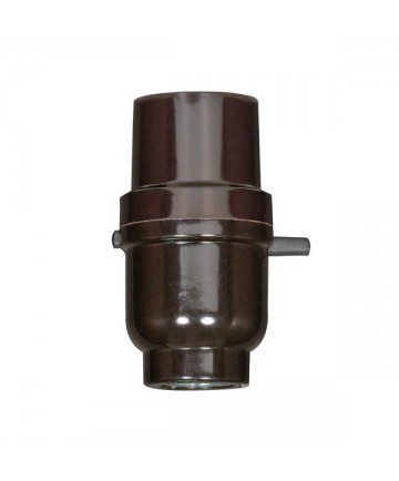 Satco 80/1110 Satco 80-1110 660W-250V Push-Thru w/Metal Bushing Phenolic 1/8IP Cap Medium Base Socket