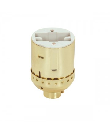 Satco 80/1227 Satco 13 Watt Bright Gilt Socket