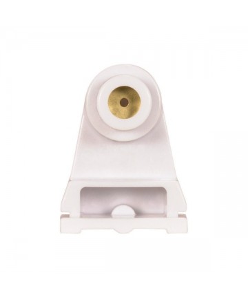 Leviton 2536 Plunger T8 / T12 Slimline Single Pin Fluorescent Socket Substitute Satco 80/1496 White