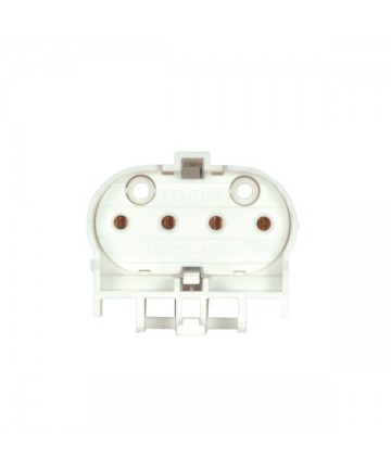 Satco 80/1605 Satco 4 Pin Long Twin Tube Lamp Shunted Horizontal Snap-In Mounting for Electronic Ballasts Bottom Push-In Wiring 660W-600V 1-5/8''H x 1-7/8''W x 3/4''D