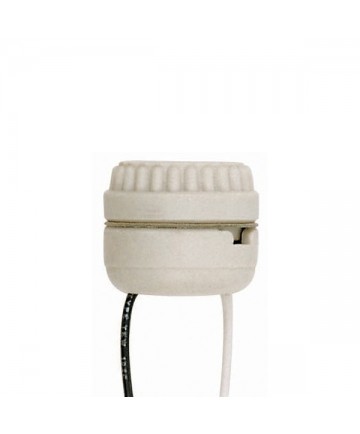 Satco 90/1111 2 Piece Medium Base Socket Porcelain Sign Receptacle 8'' Leads