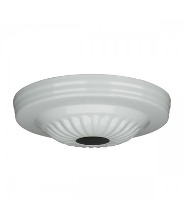 Satco 90/1685 Satco 90-1685 White Finish Ribbed Canopy