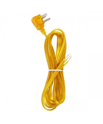 Satco 90/2437 Satco Clear Gold Flat Plug Cord Set 18/3 SPT-2-105°C