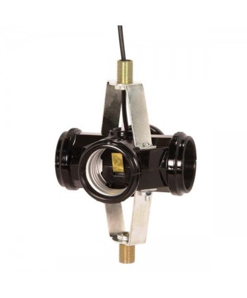 Satco 90/464 4 Light Cluster Socket Medium Base E26 Black Phenolic w/ 12" inch Leads Light Socket
