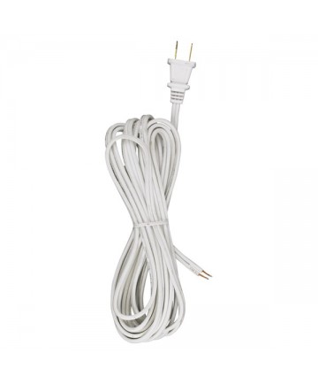 Satco 90/491 Satco 90-491 SPT-2 15FT White 18/2 105C Cord Set