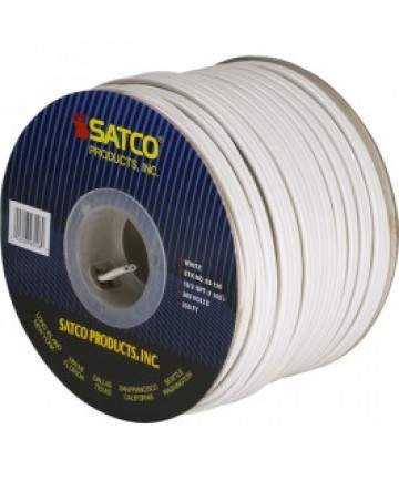 Satco 93/126 Satco 93-126 18/2 SPT-2 105C 250FT White Spool Wire