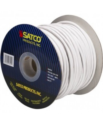 Satco 93/144 Bulk Lamp Wire Spool White 250 Feet 18/3 SVT