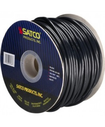 Satco 93/183 Satco 93-183 18/2 SVT 105C Pulley Cord 250FT Black Spool