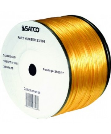 Satco 93/306 Satco 93-306 Clear Gold 2500FT 18/2 SPT-2 105C Wire Reel