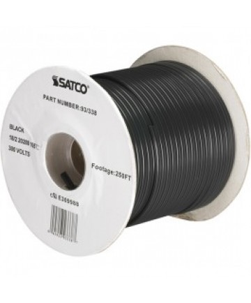 Satco 93/338 Satco Lamp & Lighting Wire Spool Black
