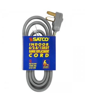 Satco 93/5037 Satco 6 Feet 3 Wire Replacement Range Cord
