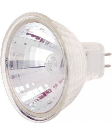 Satco S1989 Satco 35MR11/NFL/C (FTH/C) 35 Watt 24 Volt MR11 GZ4 Base Narrow Flood Lensed Halogen Lamp