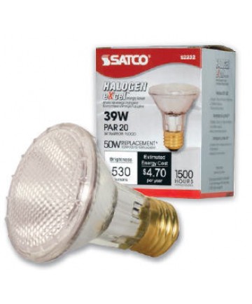 Satco S2231 39PAR20/HAL/XEN/NSP Satco 39-Watt PAR20 Narrow Spot