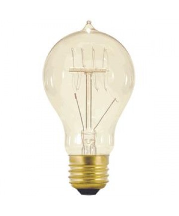 Satco S2411 Satco Light Bulbs 25A19/CL/120V - 25 Watt - Antique Vintage - Quad Loop - 120 Volt - Light Bulb 