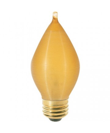 Satco S2716 40C15/A 40 Watt 120 Volt C15 Medium Base Amber