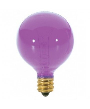 Satco S3837 Satco 10G12.5/PK 10 Watt 120 Volt G12.5 Candelabra Base Pink Globe Light Bulb