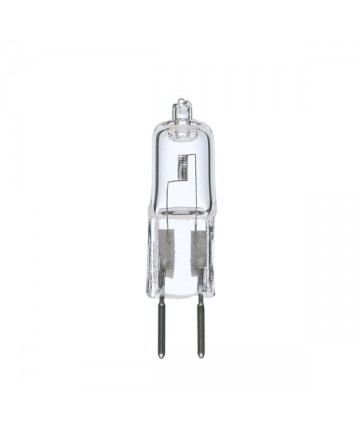 Satco S4197 Satco 20T3/CL 20 Watt T-3 12 Volt GY6.35 Bi-Pin Base Clear 2000 Hour Halogen Light Bulb